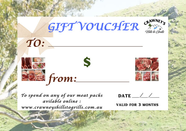 Crawney's Hills To Grills - Gift Voucher